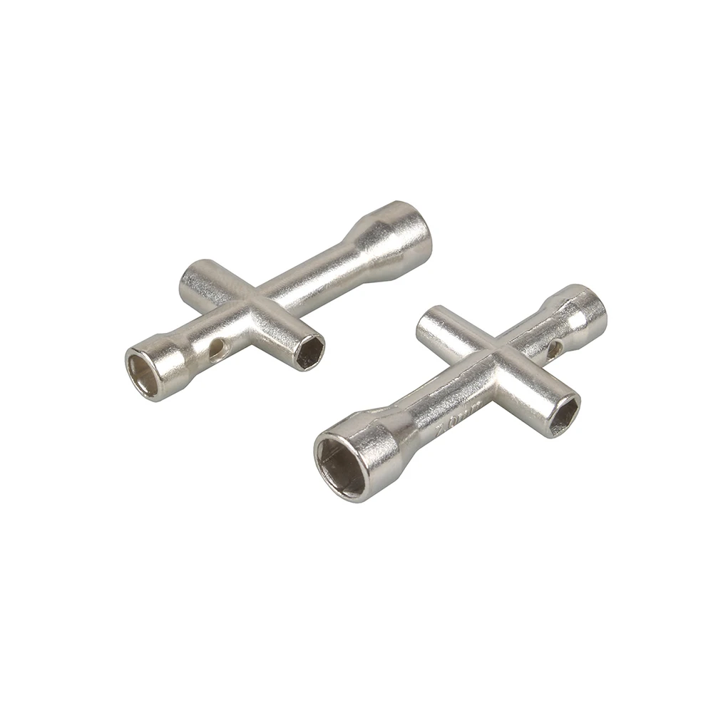 3DSWAY 2pcs 3D Printer Parts Mini M2 M2.5 M3 M4 Screw Nut Hexagonal Cross Wrench Sleeve e3d v6 Nozzle Spanner Maintenance Tool