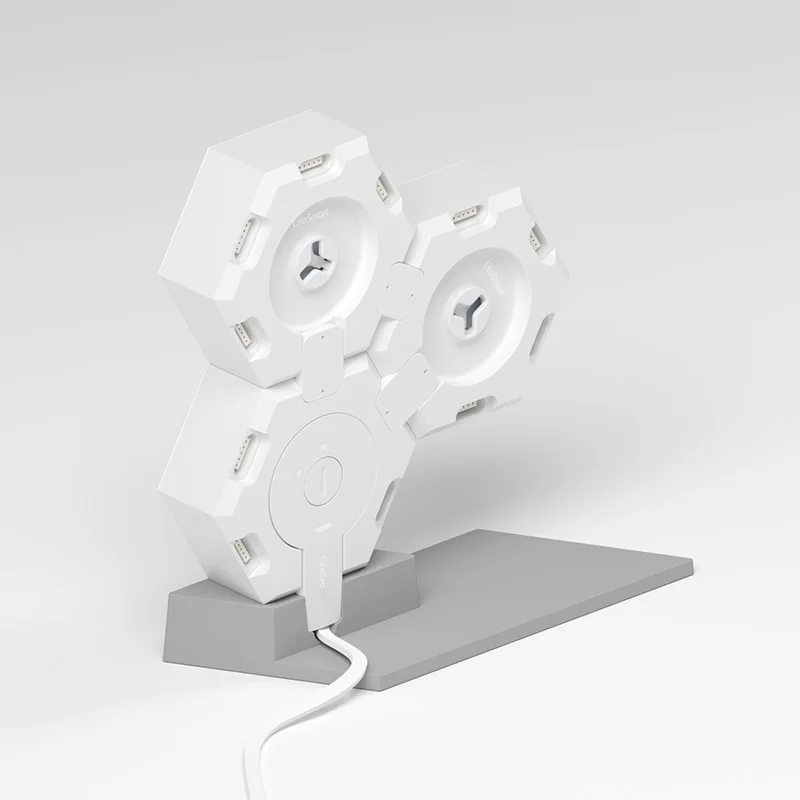 LifeSmart LED Quantum Light Smart Geometry Assembling DIY Lamp WiFi Work with Google Assistant Alexa Cololight APP Smart Control