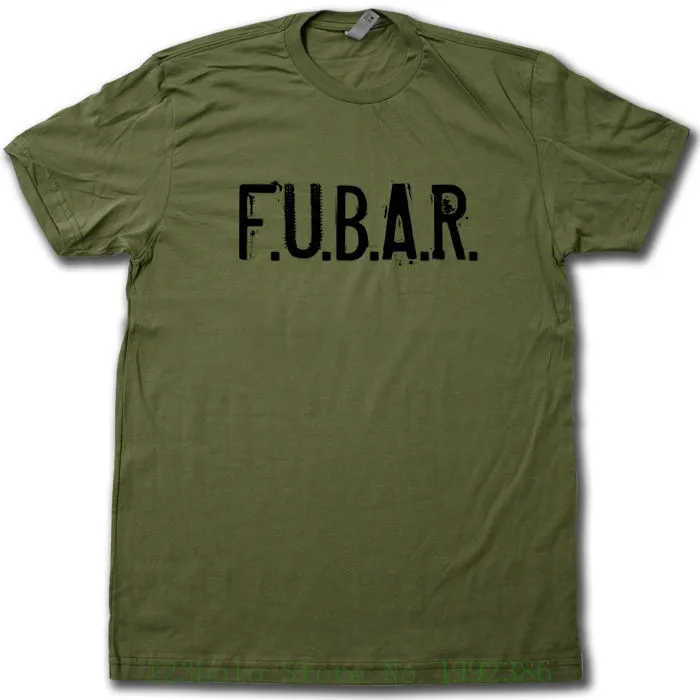 F.U.B.A.R. Saving Private Ryan Movie T Shirt ? Funny Marine Corps & Army Saying. New Fashion T Shirt Graphic Letter