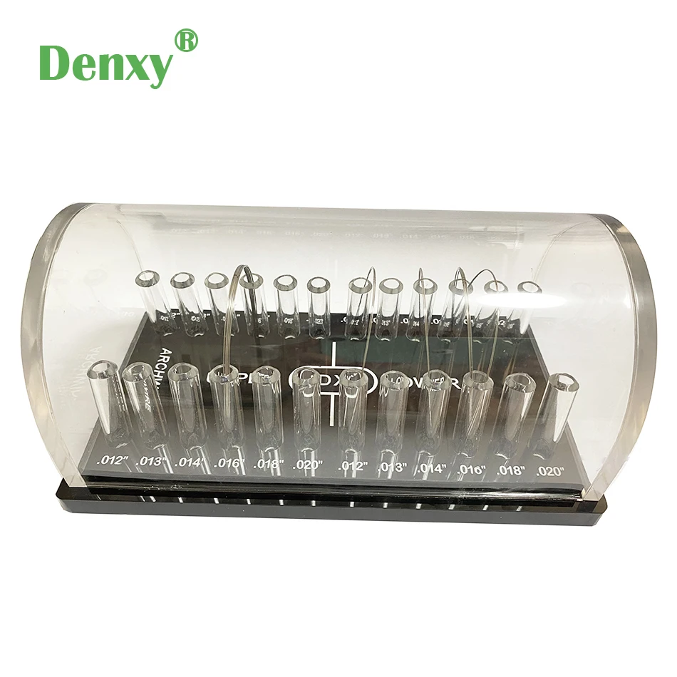 Denxy 1pc Dental wysokiej jakości schowek Dental ortodontyczne okrągłe pole Archwire akrylowe dozownik umieszczenie Box Arch...