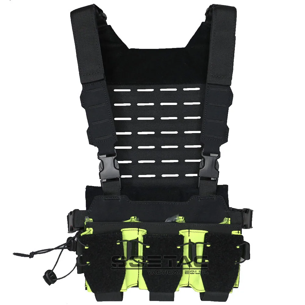 Imagem -04 - Soetac-sqb Peito Rig Airsoft Tactical Vest Gear Pack Bolsa para Revistas cs Match Wargame Vest