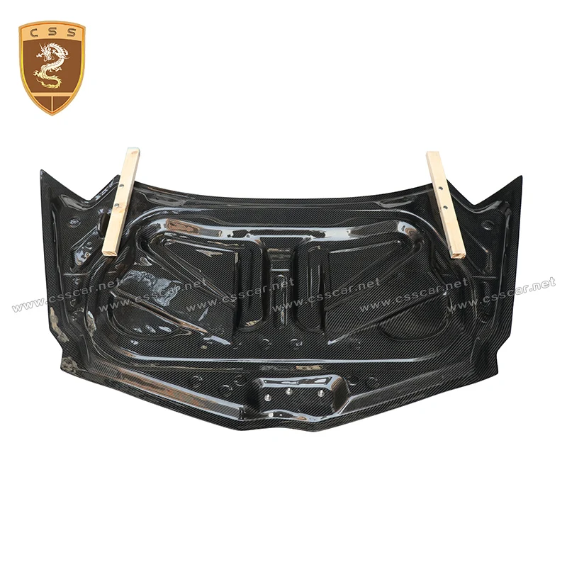 New 1016 Style Double-side Carbon Fiber Hood Scoop Engine Bonnet for Lamborghini LP700 LP750 LP720 Upgrade Front Engine Cover