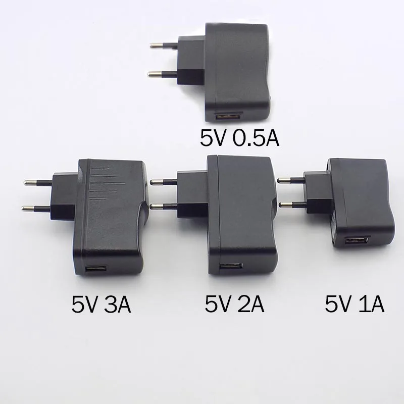 

5V 0.5A 1A 2A 3A USB Charger AC to DC Charging Universal USB Power Adapter Supply 100V-240V Output Phone Power Bank H10