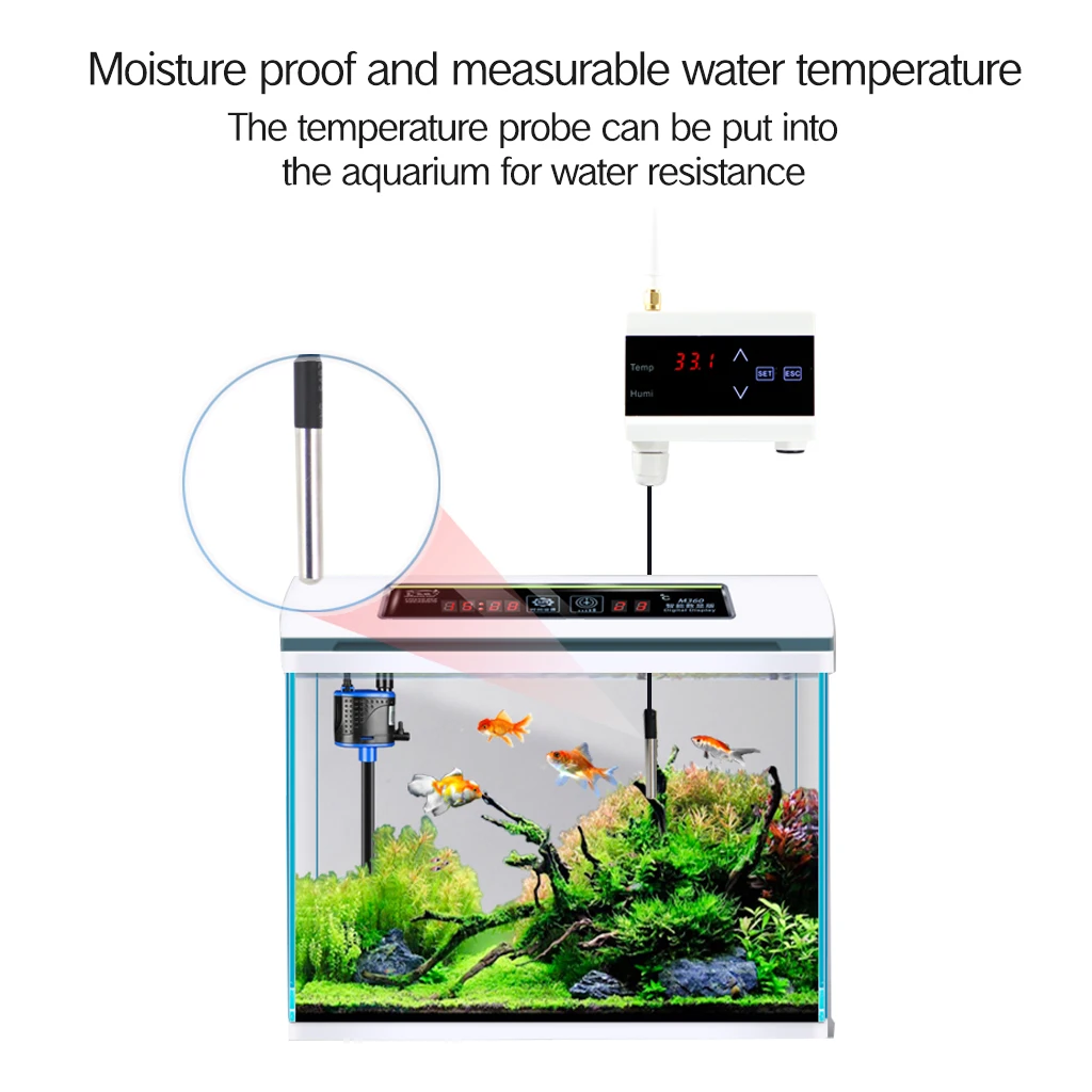 湿度センサーと温度計を備えたスマートアラーム,デジタルホーム検出器,Androidアプリケーション付き