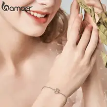 Sterling Silver Cat and Heart Bracelet #5