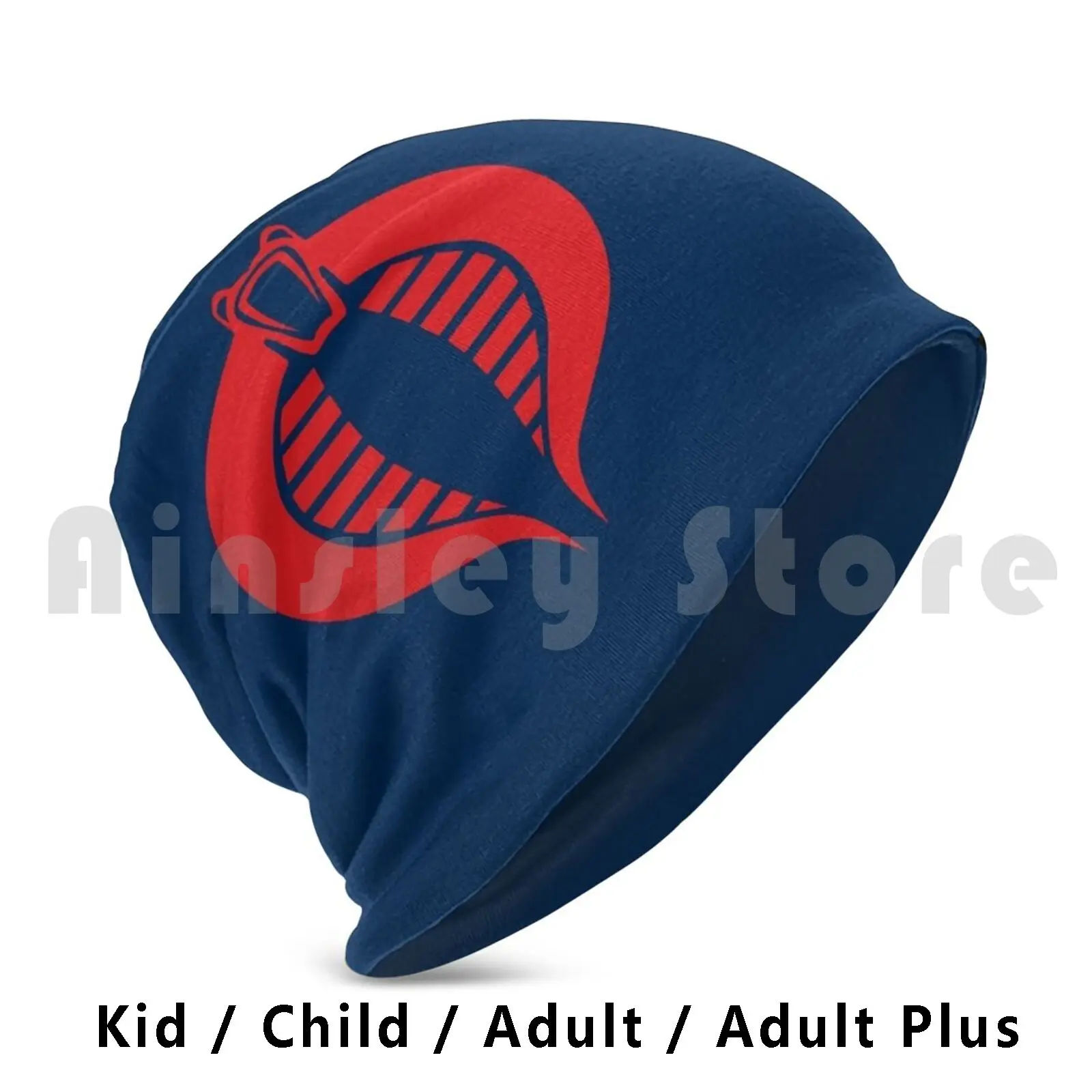 Navy Blue / Red Gi Joe Commander Beanies Knit Hat Hip Hop Commander The Enemy Gi Joe Gi Joe Blue Red Navy Navy Blue Navy