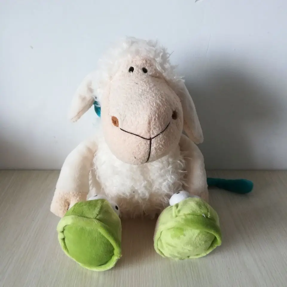 

about 35cm cute sheep plush toy, long hat sheep soft doll birthday gift h2459