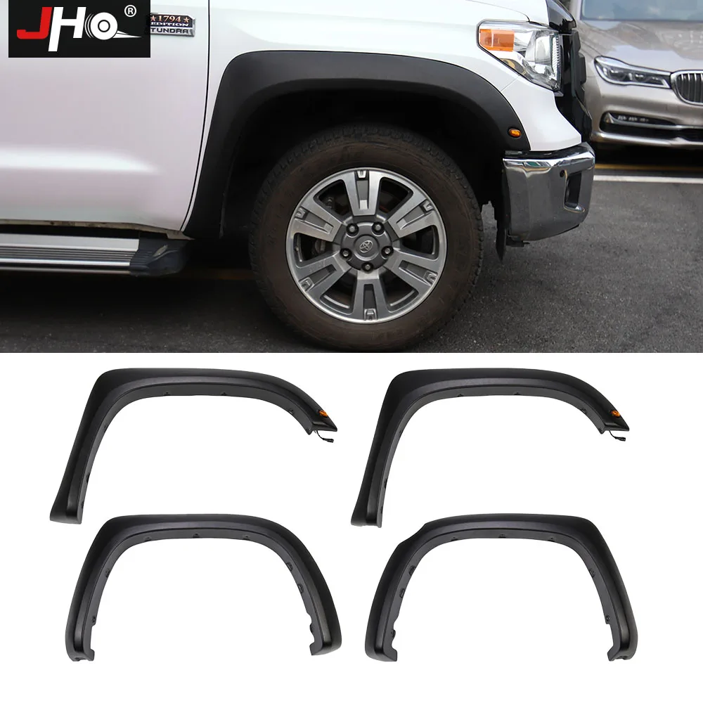 

JHO Car Wheel Arch Fender Flares For Toyota Tundra 4-door Crew Cab 2014-2021 2020 2019 2018 2017 2015 2016 Accessories