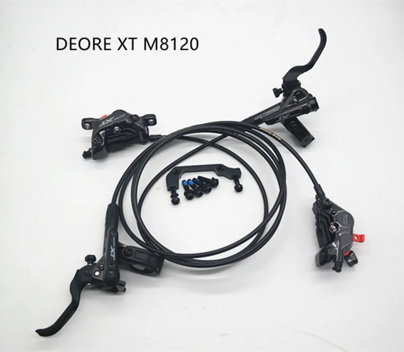 SHIMANO DEORE XT M8120油圧ディスクブレーキ、4ピストン油圧ブレーキ