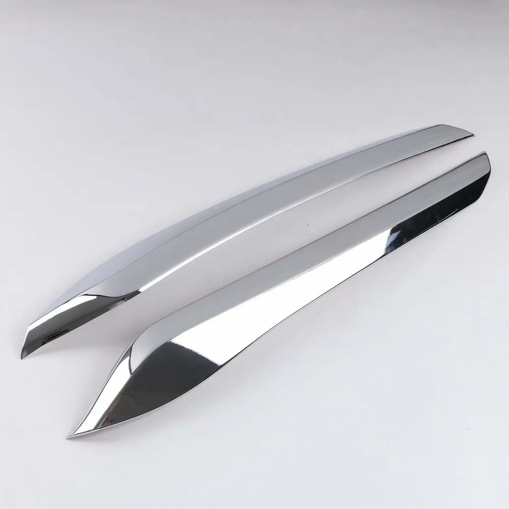 2PCS/set Chrome Plated ABS Trim Strip for Toyota Camry 2018 2019 XV70 8th Front Meshed Grille Accessories