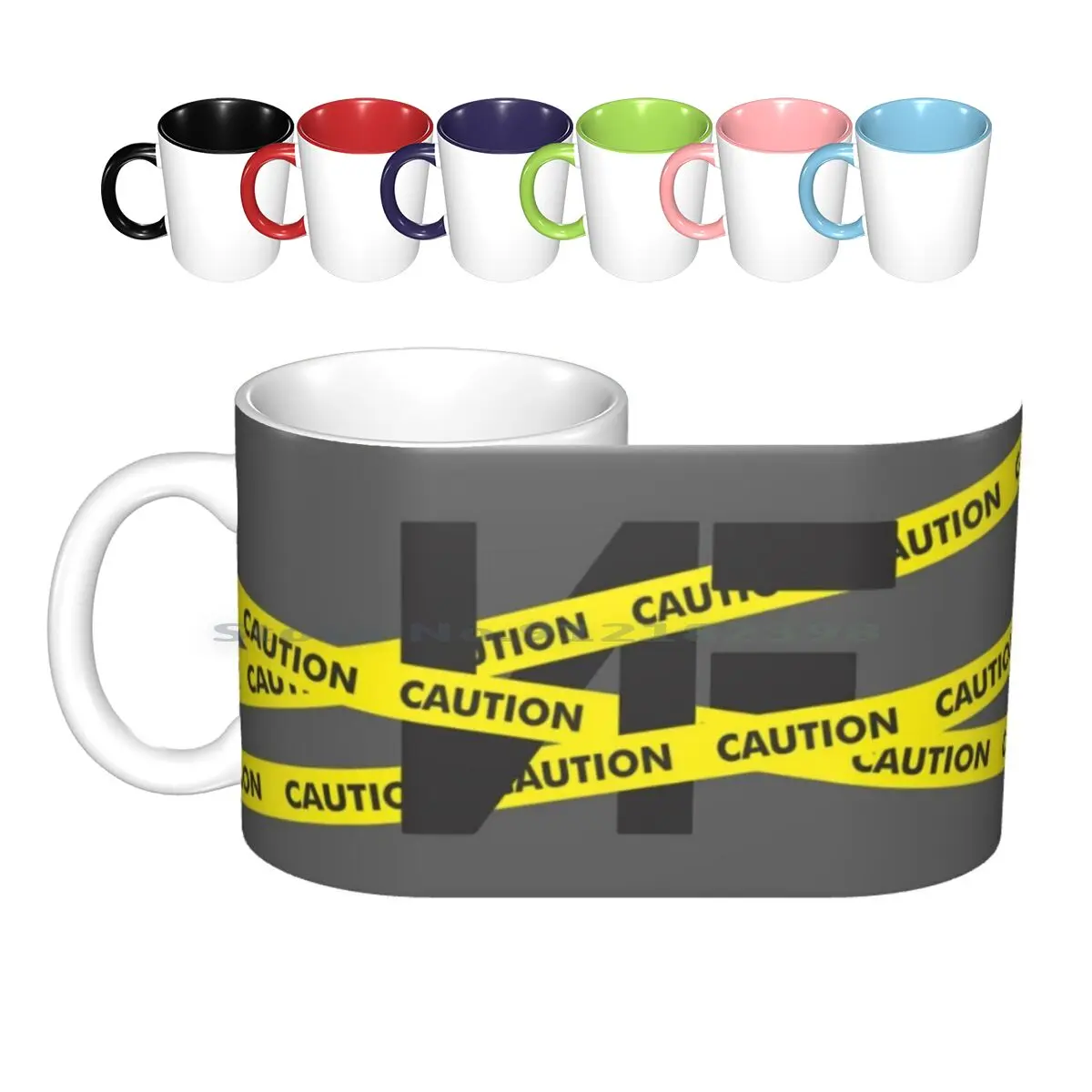 Nf Caution Tape Ceramic Mugs Coffee Cups Milk Tea Mug Rap Hip Hop Rapper Therapy Session Music Hiphop Perception Mansion Lecrae