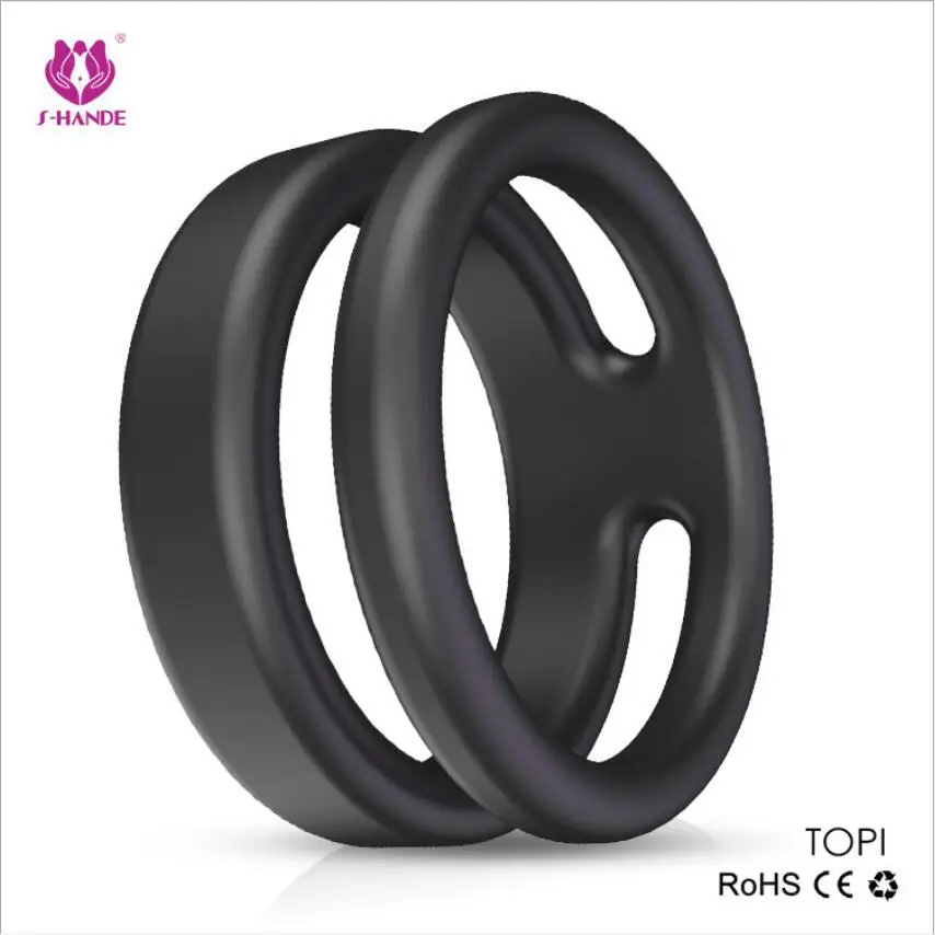 Silicone Durable  Ring Adult Men Ejaculation Delay Cock Rubber Rings  Enlargement Sex Toys For Male Sex Rings S0419