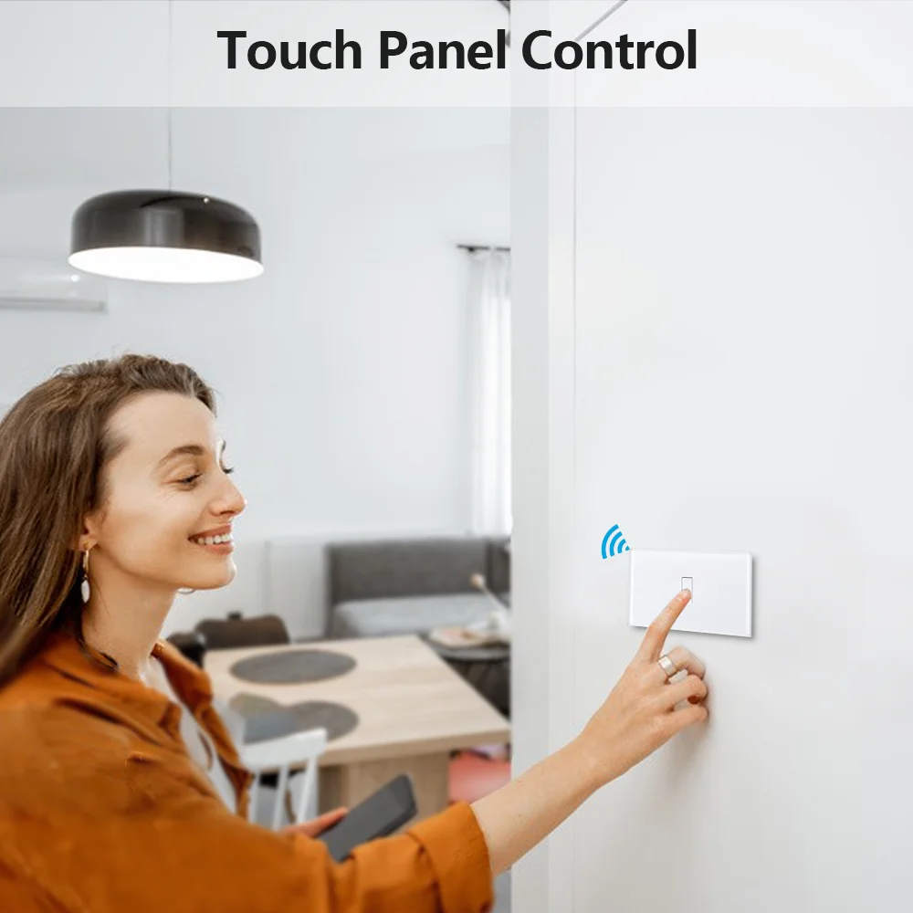 LoraTap Tuya Smart Life 1,2,3 Gang EU/US Light Touch Panel Switch App Remote Control Timing Voice Operate via Google Home Alexa