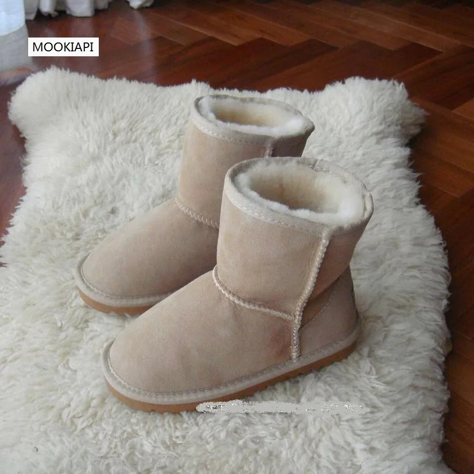 In 2019, China\'s newest sheepskin and wool children\'s snow boots, 100% pure wool children\'s snow boots, 7 colors