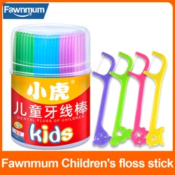 Fawnmum 52pcs Children Flosser for Tooth Cleaning Interdental Brush Dental Floss Care Oral Hygiene Toothpicks Dentistry Beauty