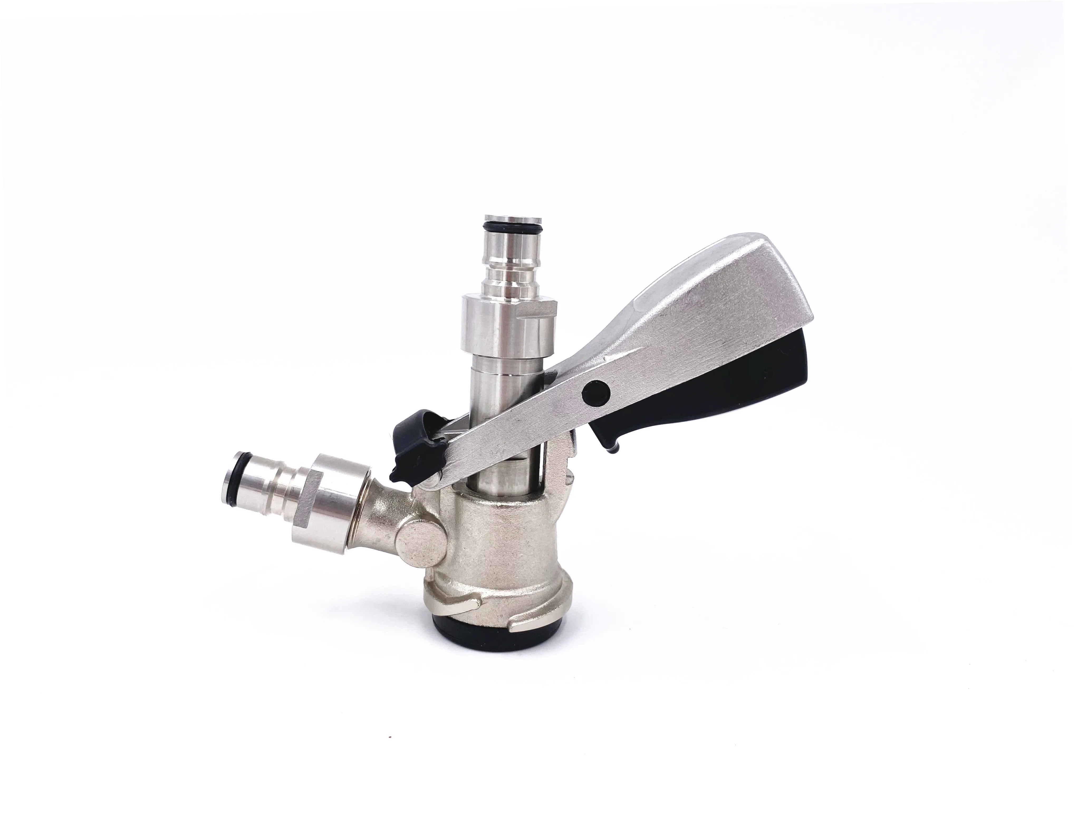 

D System Tap Draft Beer Keg Coupler Lever Handle with Gas & Liquid posts Beer Dispenser Beer Keg Tap