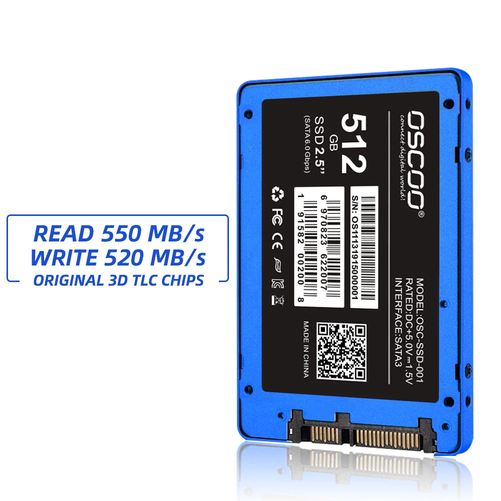 Oscoo 2.5インチSATA3 ssd 128ギガバイト256ギガバイト512ギガバイト1テラバイトハードドライブラップトップデスクトップノートpcのssdハードディスク