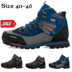 Waterproof Hiking Outdoor Trekking Boots Men Winter Mountain Climbing Mountaineering Camping Shoes Fashion Casual Snow Boots