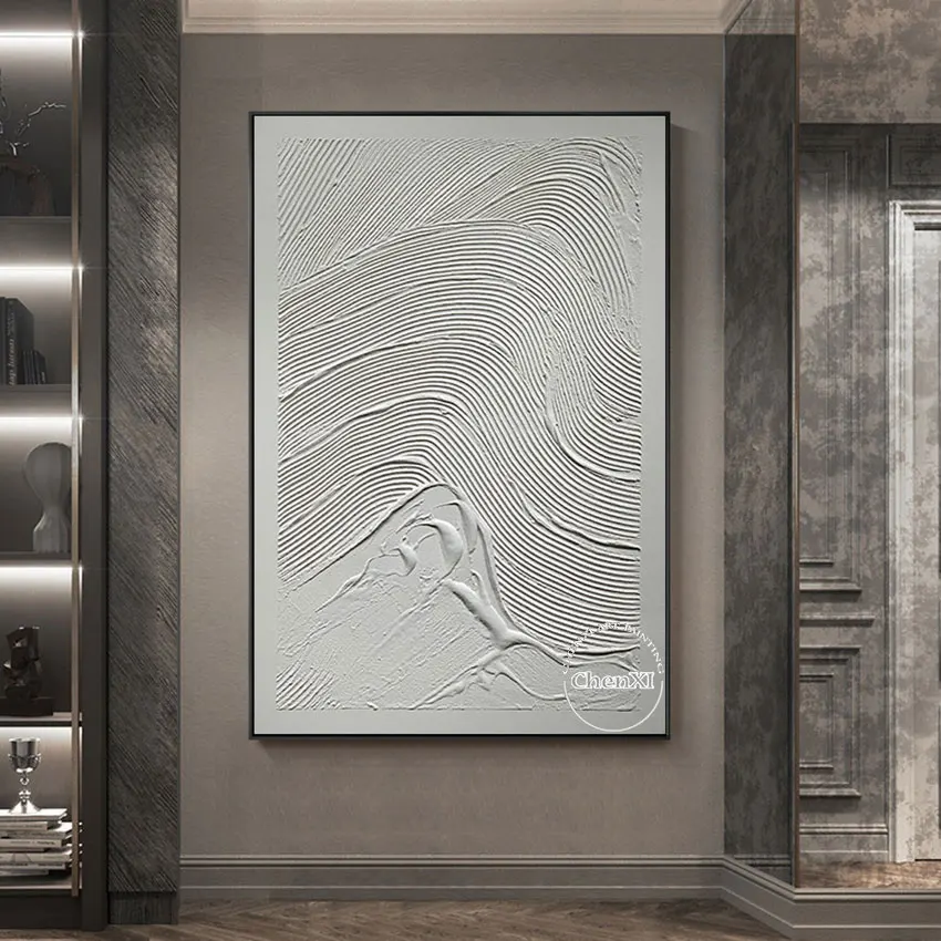 

Abstract Oil Painting Wall Home Art Hand Picture Large Contemporary Canvas Artwork For Wedding Office Decoration Unframed