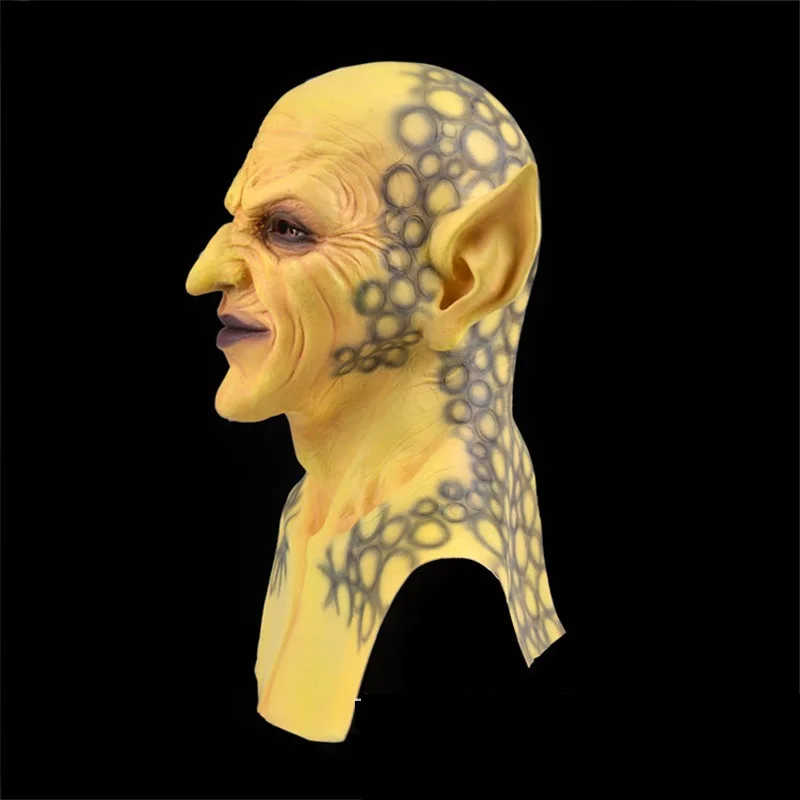 New Halloween Devil Clown Vampire Mask Yellow Goblins Mask Halloween Horror Mask Creepy Costume Party Cosplay Props
