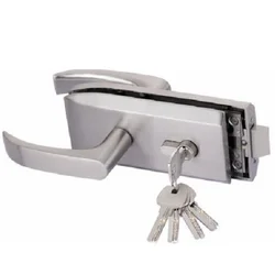 10-12mm Aluminum Glass Door Translation Lock For Left/Right Door Opening