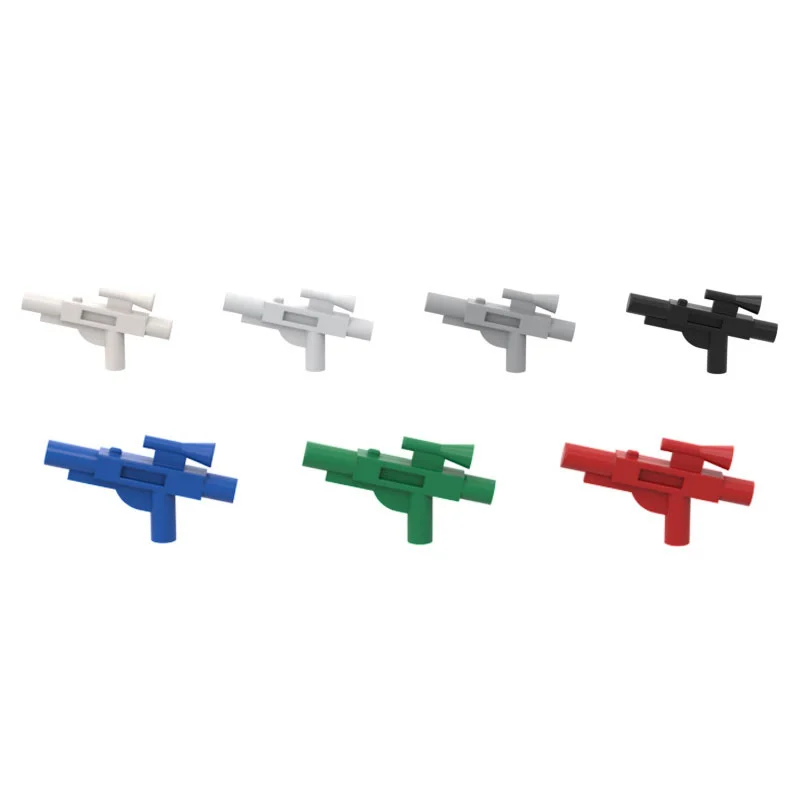 10PCS Bricks Parts DIY 58247 Minifig Gun Short Blaster Weapon Arms High- Parts Compatible Logo Educational Parts Toys