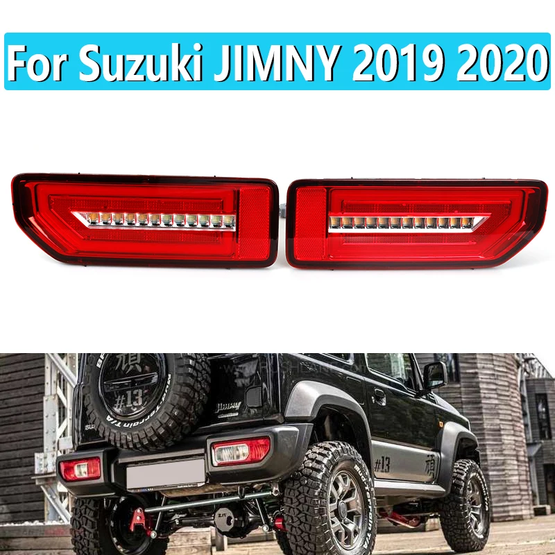 

2 Pcs For Suzuki JIMNY 2019 2020 LED Tail Lamp Turn Signal Brake Light Reversing Lamp Reflector Stop Light Taillight Rear Lamp