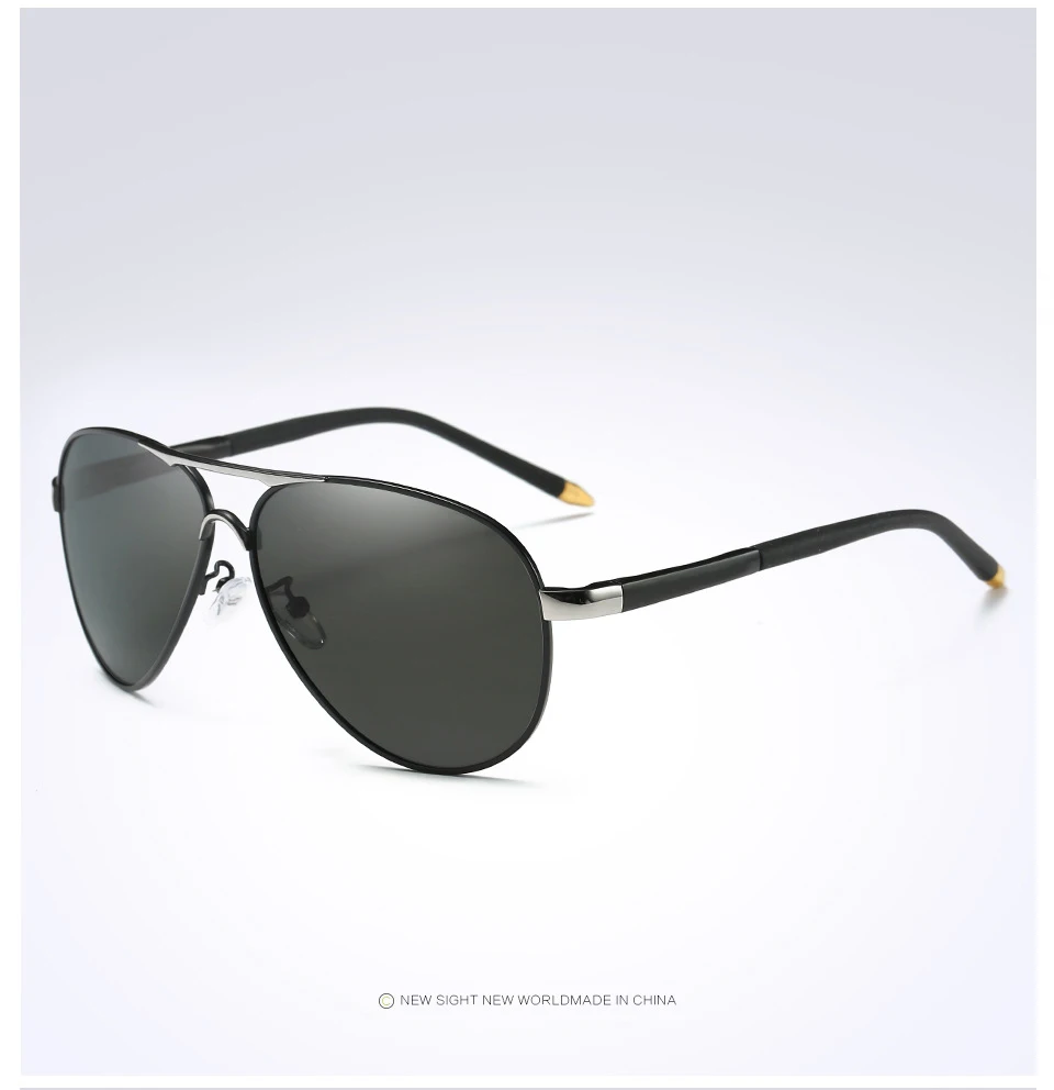 Neue Design Outdoor Sport Pilot Polarisierte Sonnenbrille Männer Frauen Anti-Glare Fahren Gläser Trendy Shades Spiegel Objektiv sonnenbrille – Detail 12