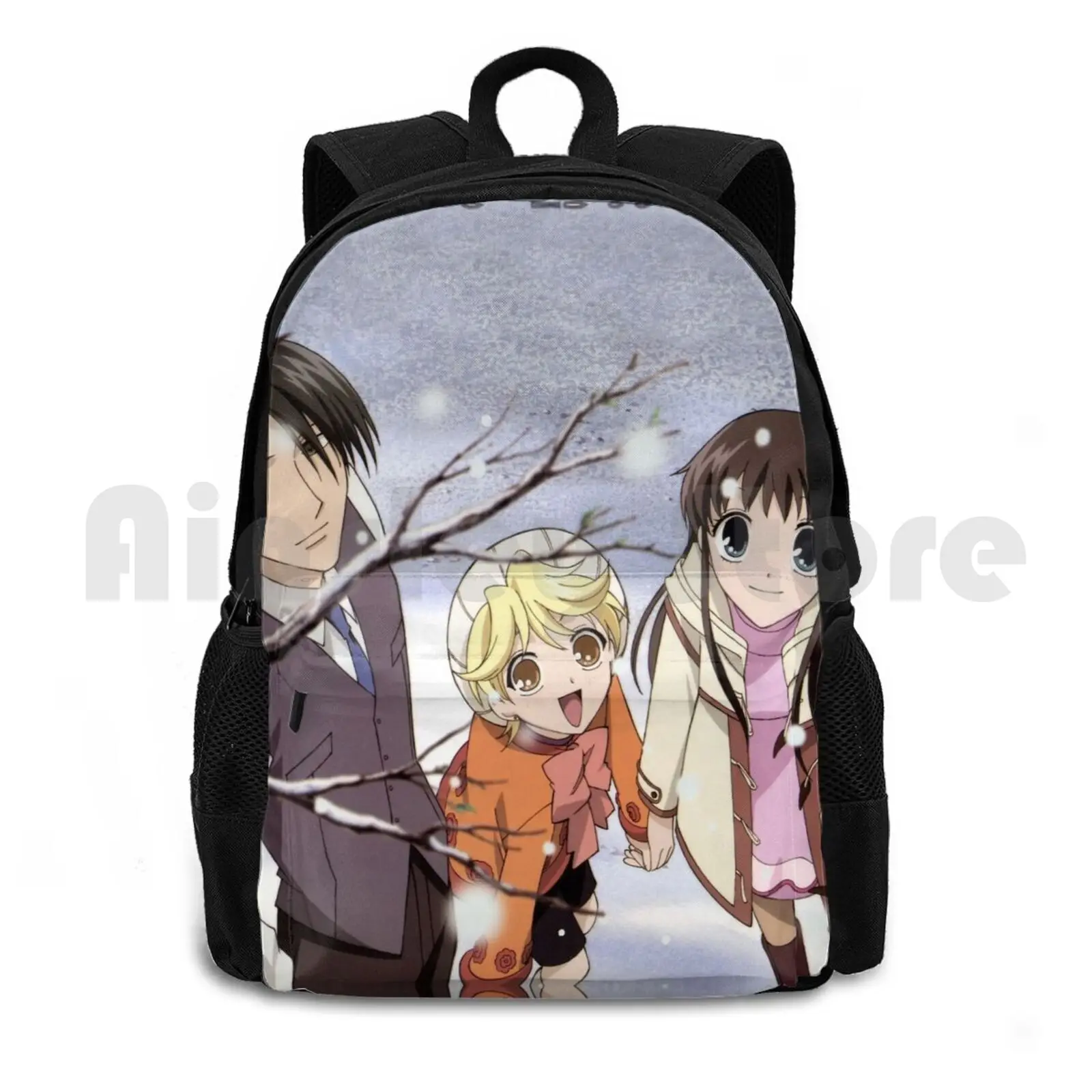 

Fruits Basket Outdoor Hiking Backpack Waterproof Camping Travel Fruits Basket Anime Shoujo Tohru Hatori Sohma Momiji Sohma Fb