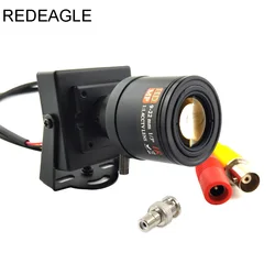 Resgatador câmera de segurança com zoom varifocal mini, câmera analógica manual ajustável rca, conector para automóveis, 2.8-12mm