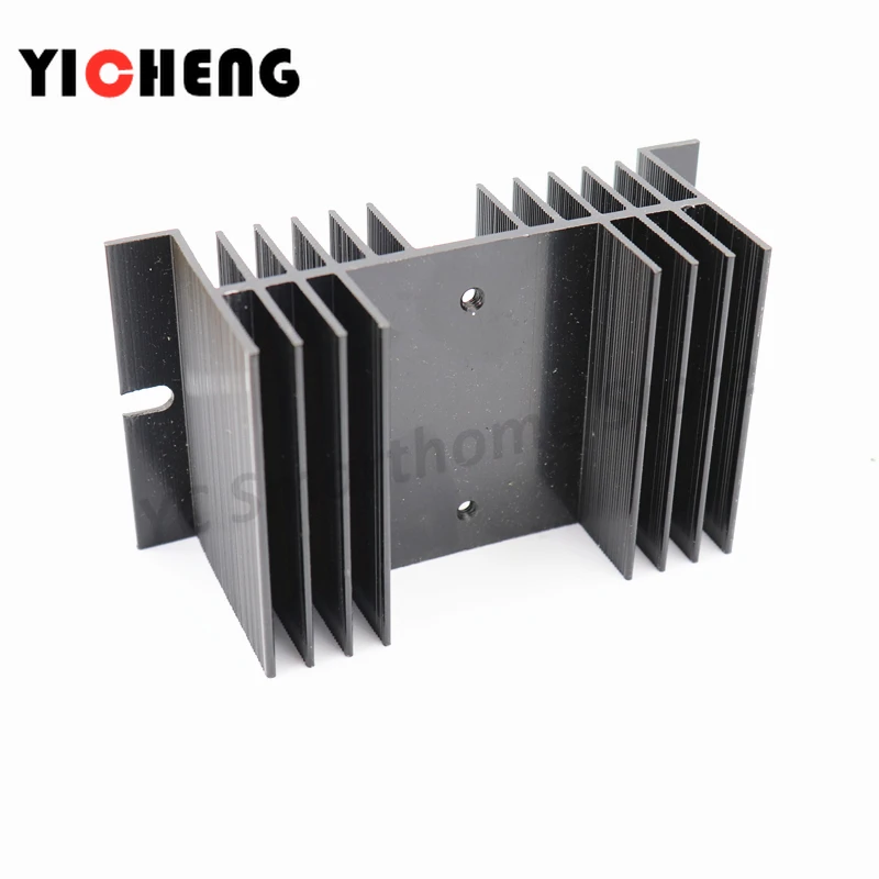 1pcs Aluminum Single-Phase Solid State Relay SSR Radiator Base Large Radiator 25A to 100A