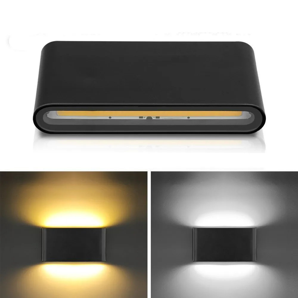 Dimmabe LED Outdoor Wall Lamps Waterproof Aluminum Porch Garden Corridor Sconce Indoor Light Adjustable Lighting for Home Decor