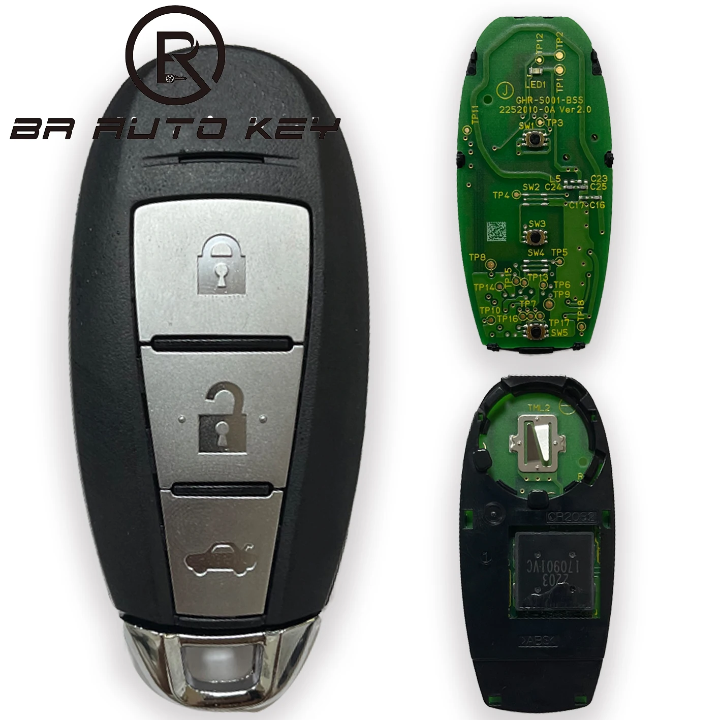 

OEM R79M0 Smart Remote Car Key With 3 Button 433.92MHz ID47 - FOB for Suzuki Swift Grand Vitara 2011-2016 P/N:2013DJ1474