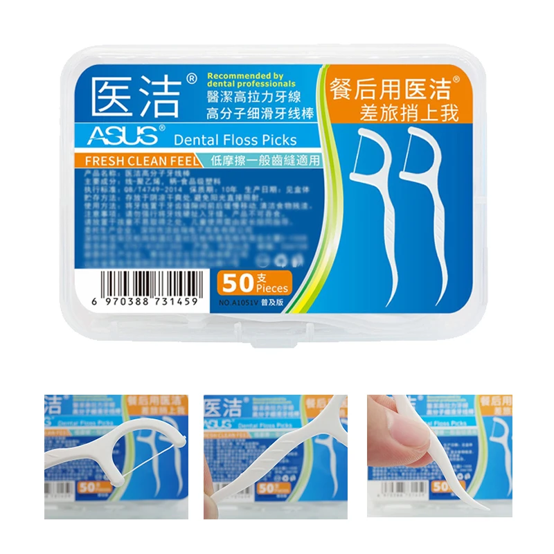 10 Boxes Dental Floss Interdental Brush Teeth Stick Toothpicks tooth,  thread Floss Pick escarbadientes tandenstokers