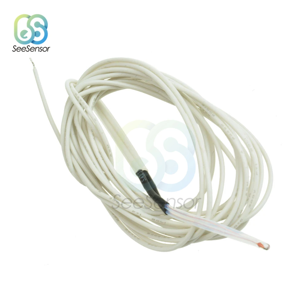 NTC Thermistor كابل سلكي ، مستشعر درجة الحرارة ، أجزاء طابعة ثلاثية الأبعاد ، سلك 1 متر ، ، 5 من من من من الأسلاك من NTC