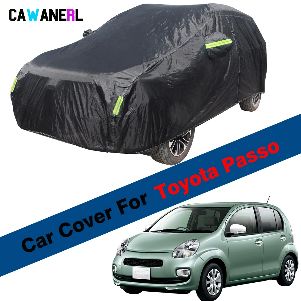 Outdoor Car Cover For Toyota Passo Cynos Anti-UV Sun Shade Rain Snow Prevent Waterproof Auto Cover