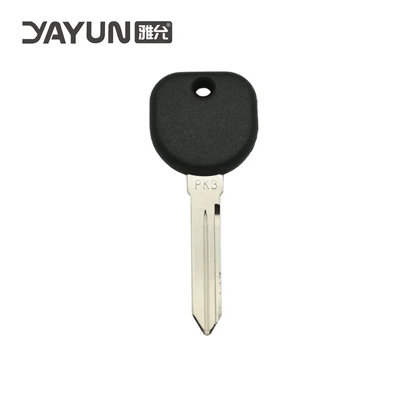 YAYUN For Chevrolet GM Buick Cadillac Oldsmobile Pontiac Uncut Key blank Engraved PK3 Chip Megamos ID13 Transponder Car Key