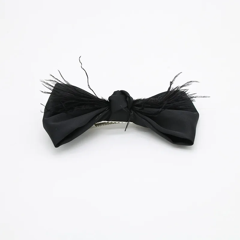 new fashion Women Girls  Hair Clip Bow hair clip Claws Solid Color Accessories Hairpin Large image 6