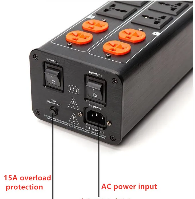 Hifi Audio Low Noise Filter 3000W AC Power Conditioner/ Home Power Filter/15A Power Purifier