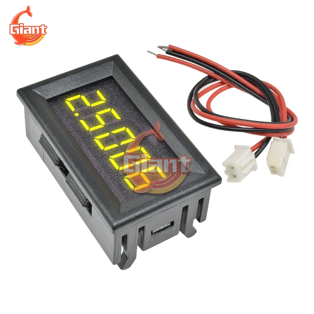 LED 5 Digits DC 0-4.3000-33.000V Digital Voltmeter Vlot Voltage Meter Voltage Indicator DC 5V 12V Car Panel Variable Precision