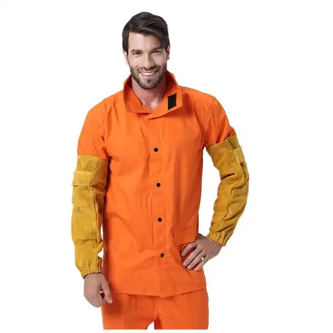 용접 슬리브 분할 소가죽 슬리브, 48cm 19 인치 L 화염 마모 내열성 CE 승인 용접기 암 보호 슬리브 용접 슬리브 분할 소가죽 슬리브, 48cm 19 인치 L 화염 마모 내열성 CE 승인 용접기 암 보호 슬리브