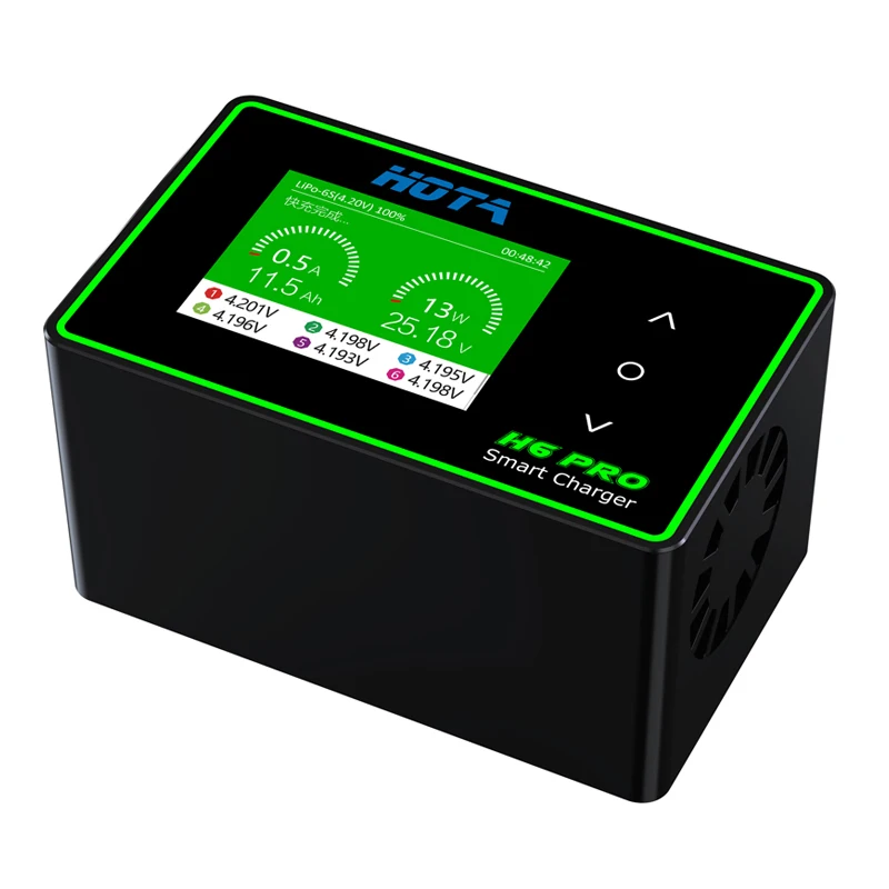 HOTA h6 Pro Duo AC 200W DC 700W 26A Mini Battery Charger 1-6S Lipo NiMh Li-ion Ni-Cd Digital RC Balance Charger Discharger