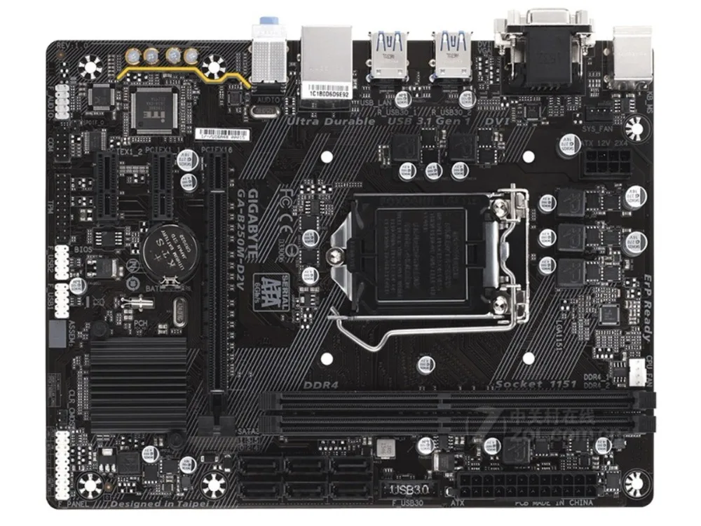 

NEW,GIGABYTE GA-B250M-D2V Desktop Motherboard B250 LGA 1151 i3 i5 i7 DDR4 32G