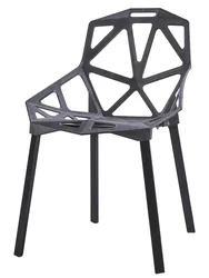 Chair, modern simple home chair, leisure chair, Nordic dining chair, creative geometric hollow chair, reception waiting chair