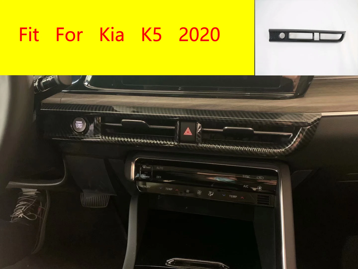 For Kia K5 2020 Center Console Switch Button Cover Air Conditioner Outlet Vent Covers