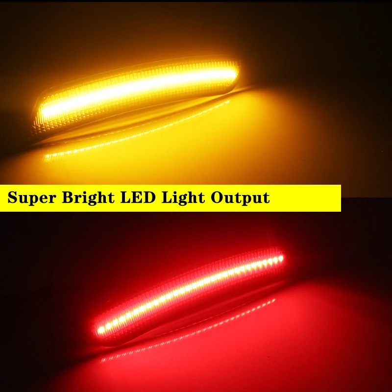 Smoked Lens Front Rear LED Side Fender Marker Lamp Assembly Parking Lights For Chevrolet Chevy Camaro 2016 2017 2018 2019