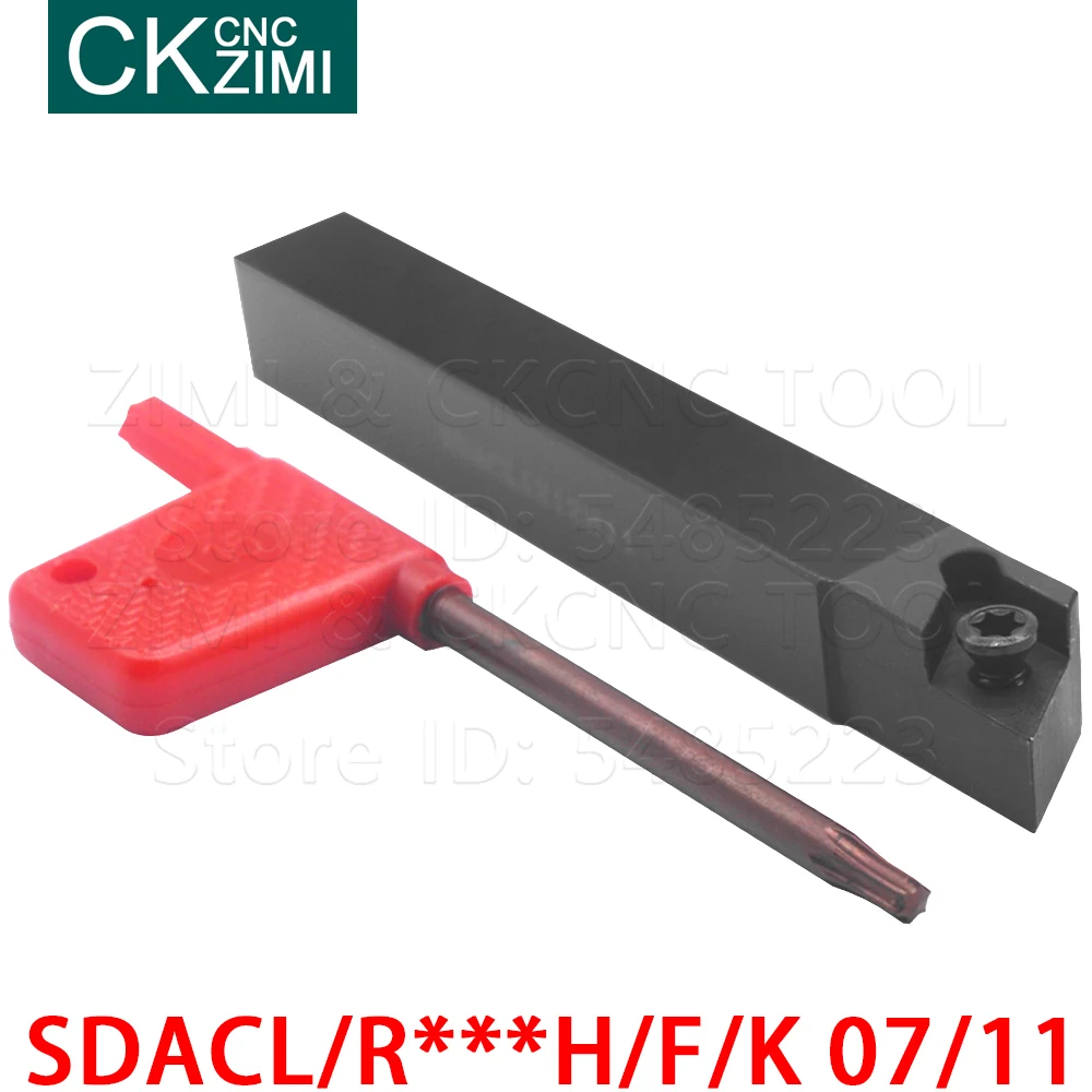SDACL SDACR 0808H07 0808F07 1010H07 1212H07 1212H11 1616H11 2020K11 zewnętrzne narzędzia tokarskie uchwyt na DCMT oprawka 07 11 wkładki z węglików spiekanych