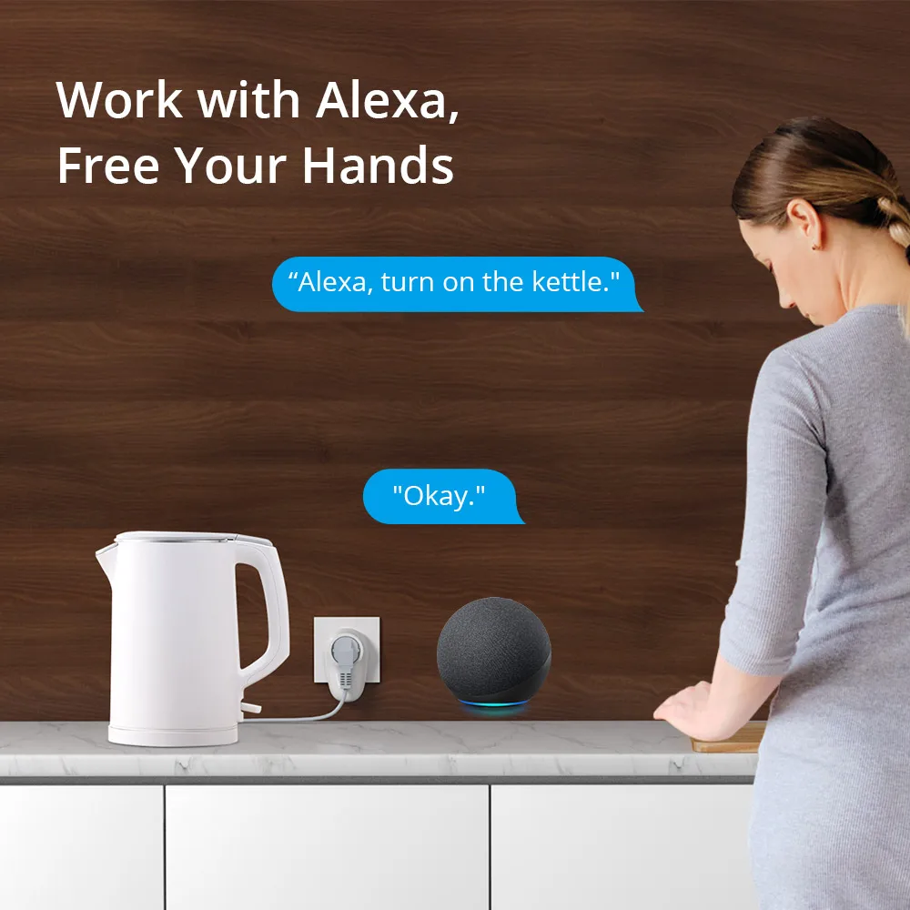 Умная вилка SONOFF S26 R2 ZigBee, хаб стандарта Великобритании/DE/FR, 16 А, с поддержкой голосового управления в Smart Scene, с расписанием времени через eWeLink Alexa Google Home