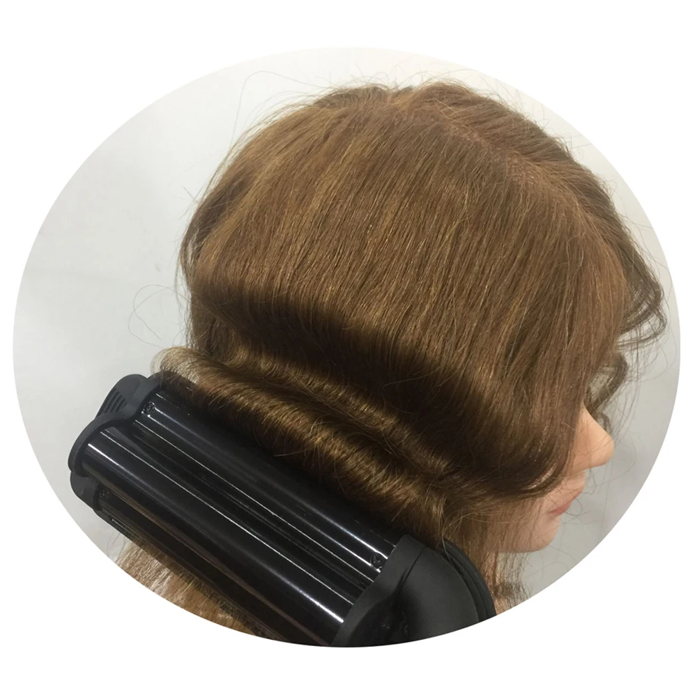 Professional Wave Hair Curling Iron Ceramic Triple Barrel Hair Waver Styling Tools LCD Display Styler Fast Curl Rolls