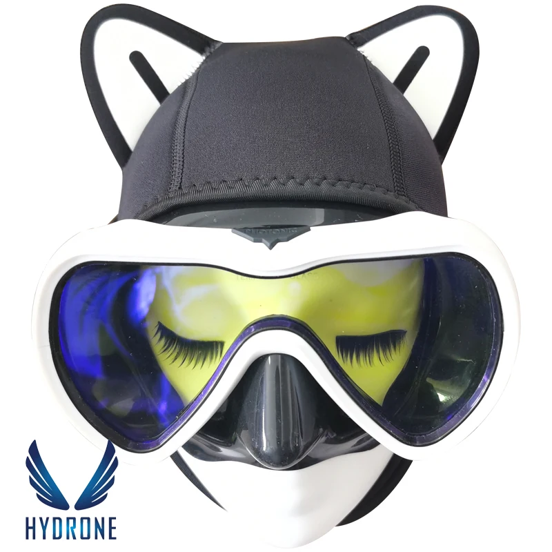 Scuba Tauchen Maske Schnorchel 3MM Neopren Katze Dive Neoprenanzug Haube Tauchen Haube Hut Kappe Unterwasser Sonnencreme Anti-Uv Warme Freediving